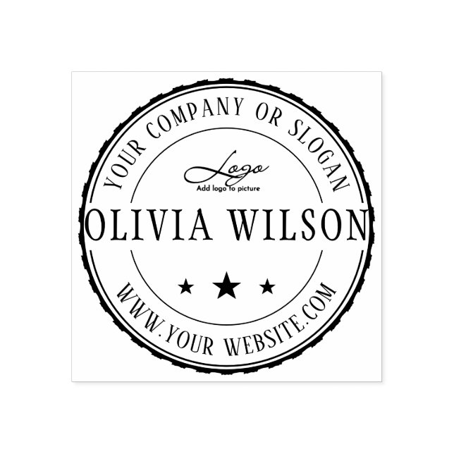 Moderno |Crear su propio sello de goma con logotip (Impresión)