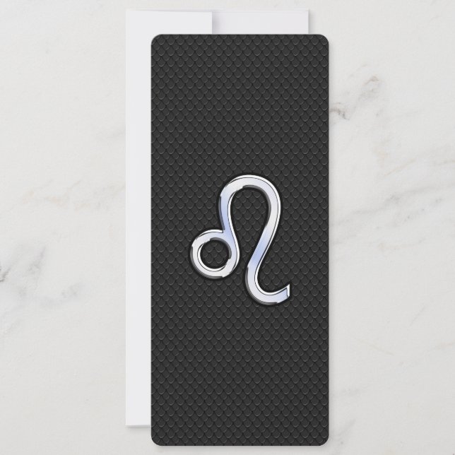 Moderno cromo como el Rótulo Leo en piel de serpie (Anverso)