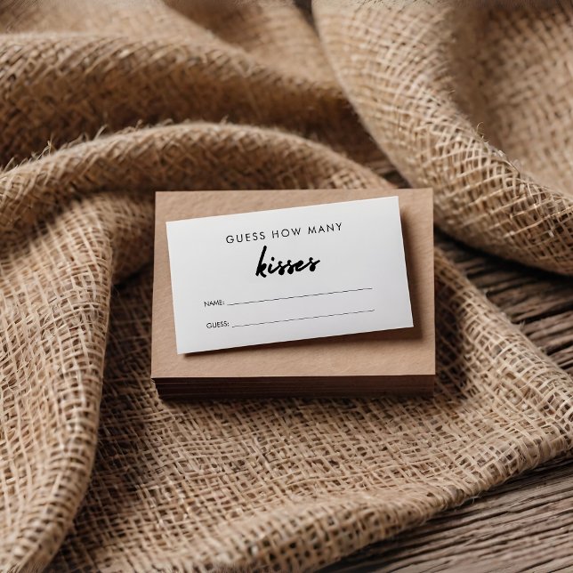 Moderno: cuántos besos tiene tarjeta de juego de d (Subido por el creador)