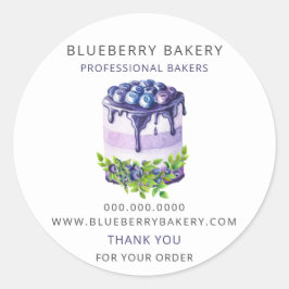 Moderno Cute Blueberry Pastelería Panadería Sellos