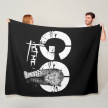 Moderno DEJEN QUE ME VAYA Mantas De Fleece Negro L