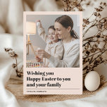 Moderno Deseándote Feliz Pascua | Regalo fotográfi<br><div class="desc">Moderno Deseándote Feliz Pascua | Regalo fotográfico</div>
