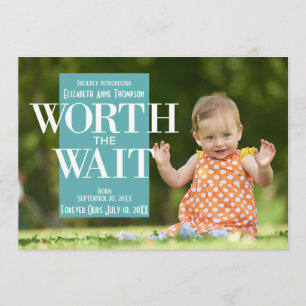 Moderno digno de la espera - invitación de la