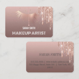 Moderno Elegant deja caer la tarjeta de visita ros