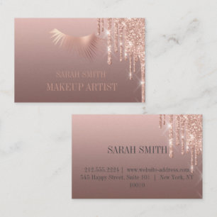 Moderno Elegant deja caer la tarjeta de visita ros