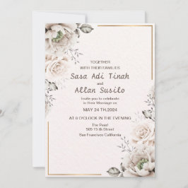 Moderno Elegante | Invitación de Boda Editable