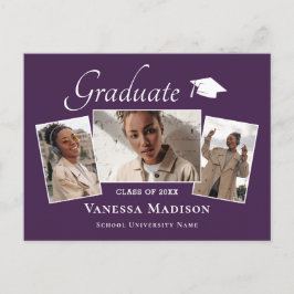 Moderno | Elegante Invitación de graduación fotogr