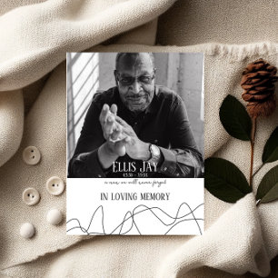 Moderno   Elegante   Keepsake   Tarjeta de oración