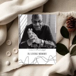 Moderno | Elegante | Keepsake | Tarjeta de oración