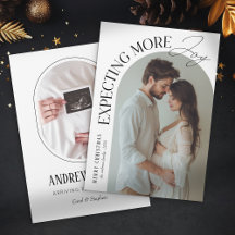 Moderno Embarazo Más Alegría Fotos de Bebé Navidad