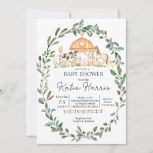 Moderno en la invitación de Baby Shower de la gran