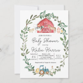 Moderno en la invitación de Baby Shower de la gran