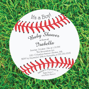 Moderno es un niño beisbol invitaciones a ducha