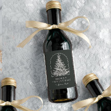 Moderno Esbozo de árbol de Navidad Arch Boho Holid