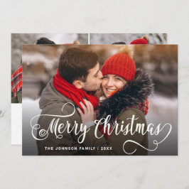 Moderno Feliz Navidad 3 Fotos Saludo