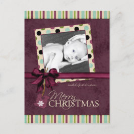 Moderno Feliz Navidad Polka puntos postales