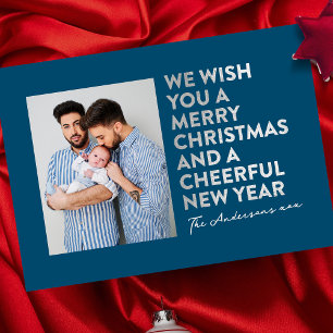 MODERNO FELIZ NAVIDAD Y AÑO NUEVO HOJA DE PLATA FA