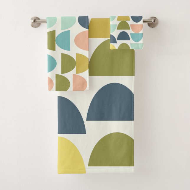 Moderno Geometric Stylish Earthy Boho Blue Green (In situ)