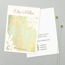 Moderno Gold Green Abstract Floral Script Font