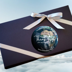 Moderno Gracias Pegatinas Tierra Personalizable