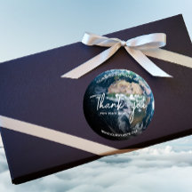 Moderno Gracias Pegatinas Tierra Personalizado Tex