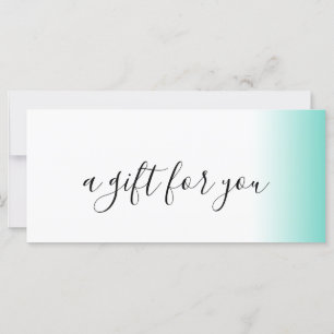 Moderno gradiente mínimo de menta maquillaje blanc