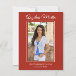 Moderno Graduación Roja 3 Fotoclase 2022