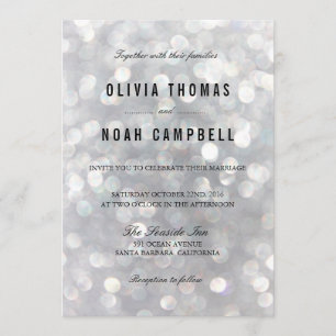 Moderno Gris Blur Ilustra Elegante Invitación a la