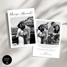 Moderno guión de Navidad para recién casados alegr