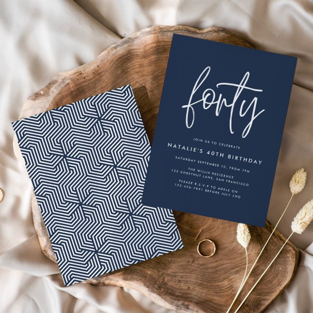 Moderno guión elegante de 40 años simple (Subido por el creador)