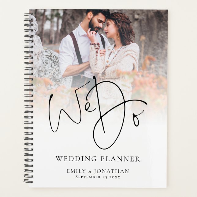 Moderno, hacemos un planificador de casamiento QR  (Anverso)