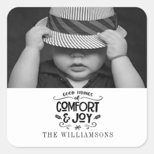 Moderno Handletter   Pegatina fotográfico blanco n