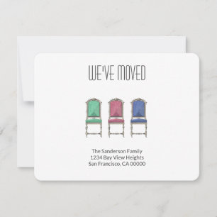 Moderno Hemos mudado la Invitación familiar de mud