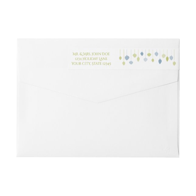 Moderno Holly Jolly vacaciones Minimalistas bauble (Reverso)