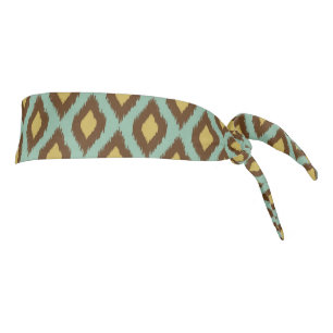 Moderno ikat tribal amarillo azul moderno