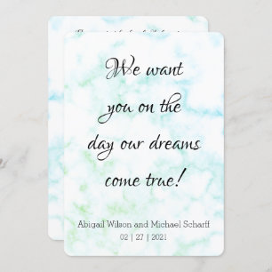 Moderno indicio de las invitaciones a la boda de m