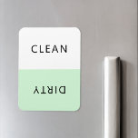 Moderno lavavajillas Minimalista Limpiar imán suci<br><div class="desc">Moderno lavavajillas minimalista verde pastel imán limpio o sucio para indicar los platos en la cocina del hogar.</div>