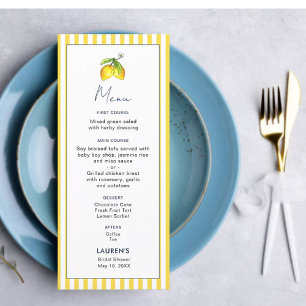 Moderno Lemon Main squeeze Bridal Ducha Menú