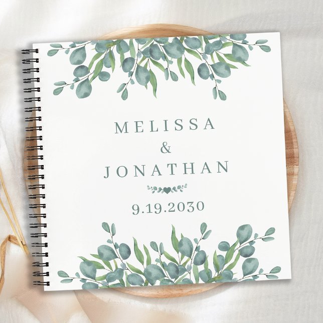 Moderno libro de Bodas Eucalyptus Greenery (Subido por el creador)
