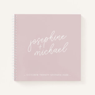 Moderno libro de Bodas mínimo en Bubblegum