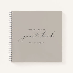 Moderno libro de invitados Minimalista para Bodas