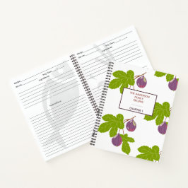 Moderno libro italiano de higos y hojas receta fam