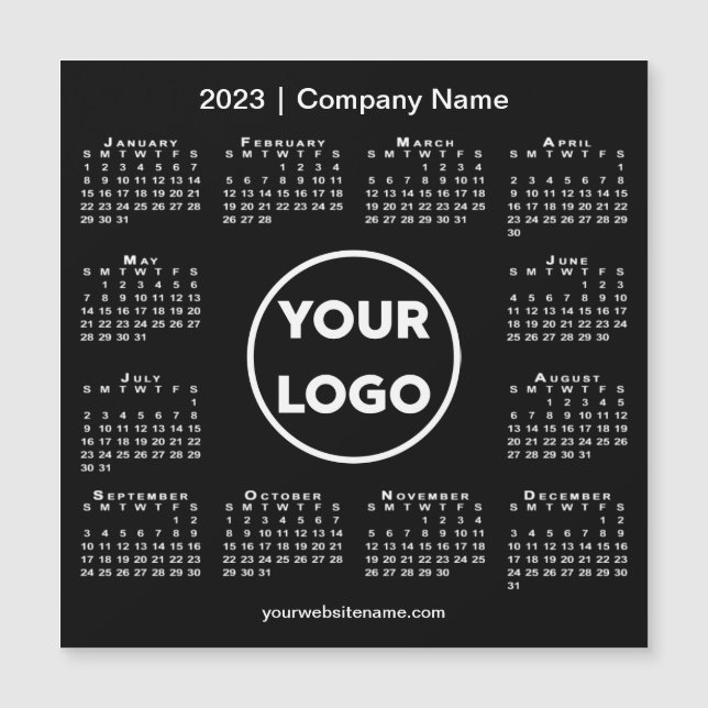 Moderno logo de la Compañía de Calendario 2023 en  (Anverso)