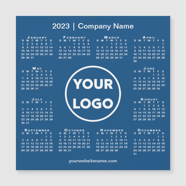 Moderno logo de la Compañía de Calendario 2023 en  (Anverso)