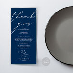 Moderno lugar Boda Ajuste Gracias Cena Tarjeta<br><div class="desc">Comparte el amor y muestra tu agradecimiento a tus invitados cuando se sientan en su asiento y leen esta encantadora carta de agradecimiento personalizada. ¡Es una manera maravillosa de empezar tu celebración especial del día! Con esta tarjeta se establecerá el tono de un evento inolvidable. La tarjeta de agradecimiento incluye...</div>