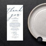 Moderno lugar Boda Ajuste Gracias Cena Tarjeta<br><div class="desc">Comparte el amor y muestra tu agradecimiento a tus invitados cuando se sientan en su asiento y leen esta encantadora carta de agradecimiento personalizada. ¡Es una manera maravillosa de empezar tu celebración especial del día! Con esta tarjeta se establecerá el tono de un evento inolvidable. La tarjeta de agradecimiento incluye...</div>