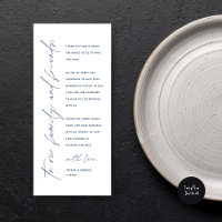 Moderno lugar de cena Boda - Tarjeta de agradecimi