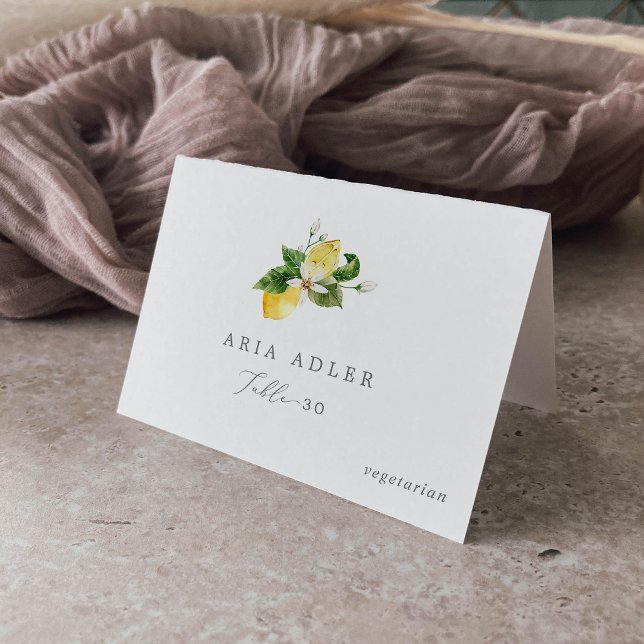 Moderno menú de jardín de limón opción Tarjetas de (Subido por el creador)