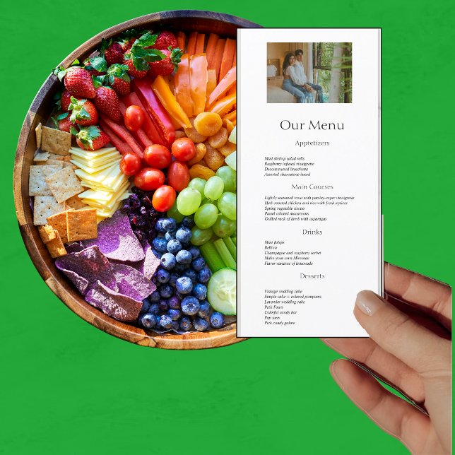 Moderno Menú Minimalista Elegante Fotocenal (Subido por el creador)