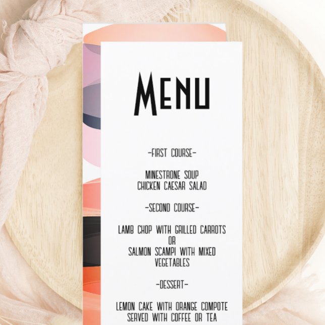 Moderno menú retro negrita y Boda de sonido (Subido por el creador)